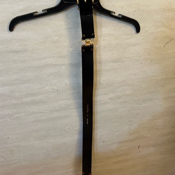 ZARA 100% Leather Belt with Square Buckle - Picture 9 of 15